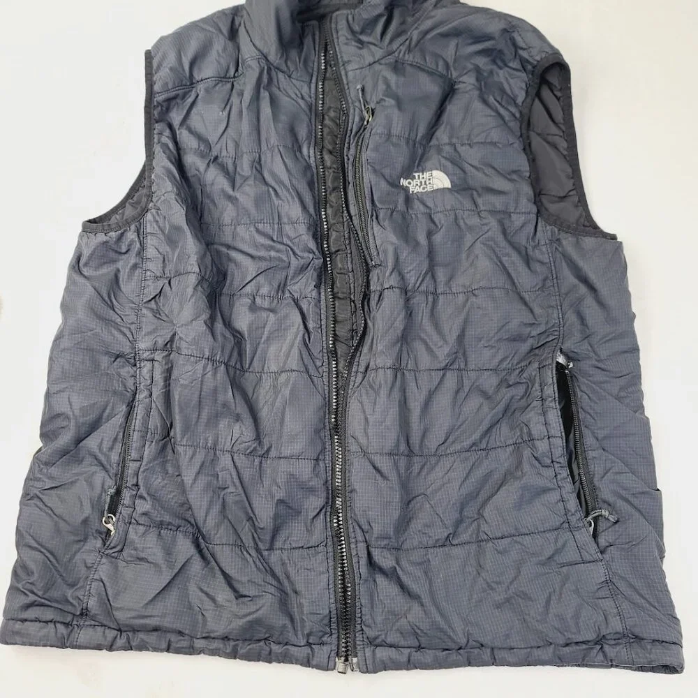 The North Face Men's Black Primaloft Sleeveless‎ Padded Mock Neck Puffer Vest L